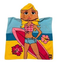 Bambury Poncho Pal Girls Hooded Towel 23” x 47” One Size Surfer Cotton Quick Dry - £22.36 GBP