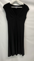 Chaps A Line Special ANY Occasion Midi Dress Rich Black Empire NEW S - £35.00 GBP