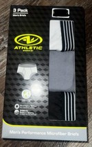 Athletic Works ~ 3-Piece Mens Brief Underwear Performance Moisture Wicking ~ M - £11.67 GBP