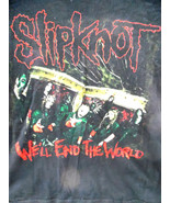 SLIPKNOT We&#39;ll end the world Concert Shirt 2008 (Size Medium) - £15.16 GBP