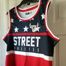 NFL Jersey Street Bullies Men&#39;s Size  XL New with Tags  Navy/White/Red - $24.74