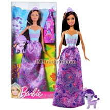 Year 2011 Barbie Fairytale Magic Doll Princess Teresa W2947 with Tiara &amp; Poodle - £30.03 GBP