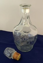 Jack Daniels Whiskey Belle of Lincoln Etched Decanter w/ Lid Glass Vtg - $59.35