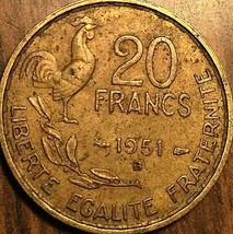1951 France 20 Francs République Française - £1.20 GBP