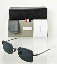 Brand New Authentic Thom Browne Sunglasses TBS 909-49-04 Black Gold TB909 Frame - £292.74 GBP