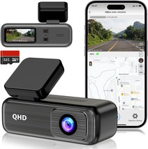Dash Cam WiFi FHD 2K 30fps Dash Camera for Cars Mini Car Camera with 32G... - £45.45 GBP