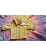 BABIES LONG SLEEVE KNITTED SWEATER W/MATCHING HAT - £27.97 GBP