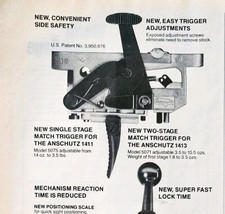 1977 Savage Arms Match Trigger Anschutz Advertisement Hunting Firearms D... - $19.99