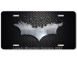 Batman Dark Knight Inspired Art on Mesh FLAT Aluminum Novelty License Ta... - $17.99