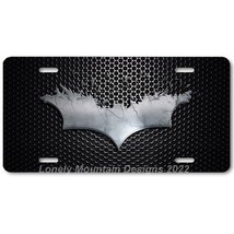 Batman Dark Knight Inspired Art on Mesh FLAT Aluminum Novelty License Ta... - $17.99