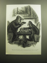 1960 Cartoon by Robert Kraus - By God, Haskell, you&#39;ve checkmated me - £11.87 GBP
