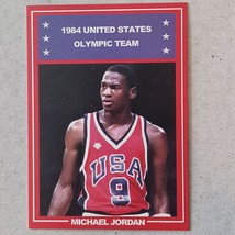 1984 Michael Jordan USA Olympic Team Member Red Border RC Rookie Card Bulls - $139.13