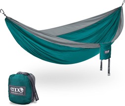 Eno Doublenest Hammock - Lightweight, Portable, 1 To 2 Person, Seafoam/Grey - £71.43 GBP