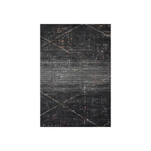 HomeRoots 5 x 8 ft. Distressed Black Abstract Area Rug - $3,405.52 MXN