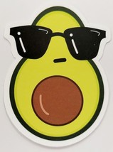 Avocado With Sunglasses Super Cute Multicolor Cartoon Sticker Decal Great Gift - £1.83 GBP