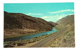 Rio Grande River Scenic Highway Santa Fe New Mexico NM Curt Teich Postcard 1955 - £3.15 GBP