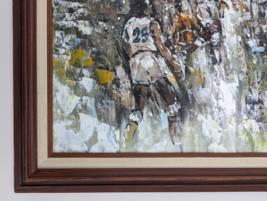 Roy Pierce Original Basketball Game Oil Painting 29"x25" image 7