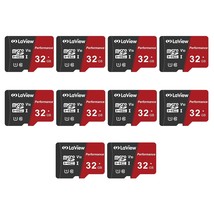 LaView 32GB Micro SD Card 10 Pack, Micro SDXC UHS-I Memory Card  95MB/s,... - £72.70 GBP