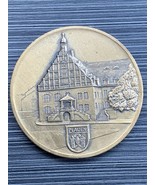 Bronze Collectible Medal Of German City Plauen - City Of Lace And Curtains - £16.85 GBP