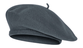Top Headwear Wool Blend French Bohemian Beret Color Charcoal - $20.00