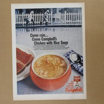 1966 Campbell&#39;s Chicken with Rice Soup AT&amp;T Telephone Print Ad 10.5&quot; x 13.5&quot; - £5.74 GBP