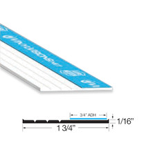 Gordon Glass® White 1-3/4&quot; TRIMQUICK Flat Vinyl, 4 ft Long, Pack of 4 - $48.10