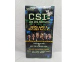 CSI Crime Scene Investigation Crime Game And Booster Pack #1 - $22.27