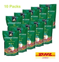 10 x Wuttitham Healthy Instant Coffee 32 in 1 Mixed Herbs Manage Weight ... - $129.33