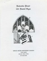 Restoration Project 1925 Kimball Organ Dallas Program William Jennings B... - $24.82