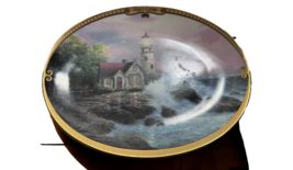 Thomas Kinkade Porcelain Plate No 11210 In The Limited Edition Hope’s Cottage - £11.16 GBP