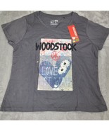 Woodstock Floral Peace Kids Youth T Shirt Licensed Music Rock Band Tee G... - £8.99 GBP