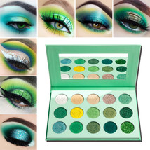 Green Eyeshadow Palette Matte and Glitter,Afflano Highly Pigmented Pro M... - £30.74 GBP