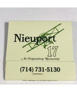 Vintage Nieuport 17 Restaurant Matchbook Tustin CA Unstruck Full 30 Biplane - £7.51 GBP