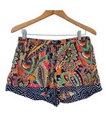 Vera Bradley Lounge Shorts Colorful Vibrant Floral Print Pockets Pajama ... - £14.75 GBP