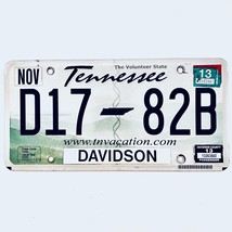 2013 United States Tennessee Davidson County Passenger License Plate D17 82B - £13.26 GBP