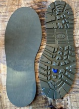 Vibram # 1276 Sierra Unit Sole, olive green, sizes 15 and 16 only - $32.88 CAD