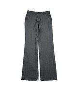 HM Pants Womens 30 Gray Mid Rise Flat Front Slim Fit Casual Dress Pants - $29.68