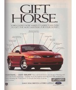 1997 Ford Mustang Car Red Automobile Gift Horse Vintage Print Ad 1990s - $5.55