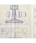1946 Railroad Bangor Aroostook Continuous Insulated Joint Blueprint H20 ... - $118.11