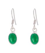 delicate Green Onyx 925 Sterling Silver Green Earring supplies CA gift - $31.22 CAD