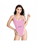 Pink One Piece High Cut Swimsuit - £40.10 GBP