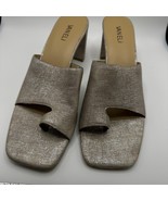 NWT Vaneli Metallic Slide Sandals | Size 11 | Square Toe Block Heel Mules - $904.33 MXN