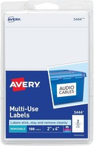 Avery Removable Print or Write 2&quot; x 4&quot; Labels -- Great for Home Organiza... - €8,56 EUR