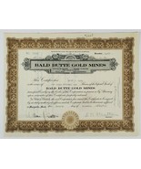 Bald Butte Gold Mines Montana Stock Certificate No 3606 Bacon Page 3000 ... - £14.08 GBP