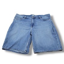Lee Shorts Size 20 M W40&quot;L10&quot; Lee Regular Fit Bermuda Mid Rise Shorts Blue Denim - £26.40 GBP