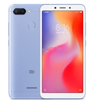 Xiaomi Redmi 6 3gb 32gb blue dual camera 12mp face unlock id MIUI 9 android LTE - £159.86 GBP