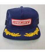 NOS Utility Patch Trucker Hat Tonkin Cap Gold Leaf Vintage Snapback Mesh... - $633.30 MXN