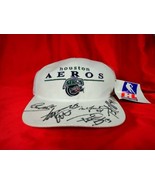 NWT Vintage 90s Y2K AUTOGRAPHED White Houston Aeros AHL IHL Hockey Baseb... - £78.58 GBP