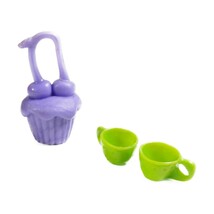Jakks Disney 5&quot; Dolls Tinkerbell Fairies Playset Teacups &amp; Cupcake Purse - $5.99