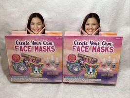 2X - Create Your Own Face Mask Kit Ages 6+ Custom Scented Face Masks DIY Spa Day - £3.18 GBP